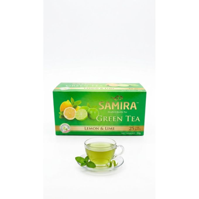Samira Green Tea with Lemon Lime with Mutilvitamin - 25 Tea Bags